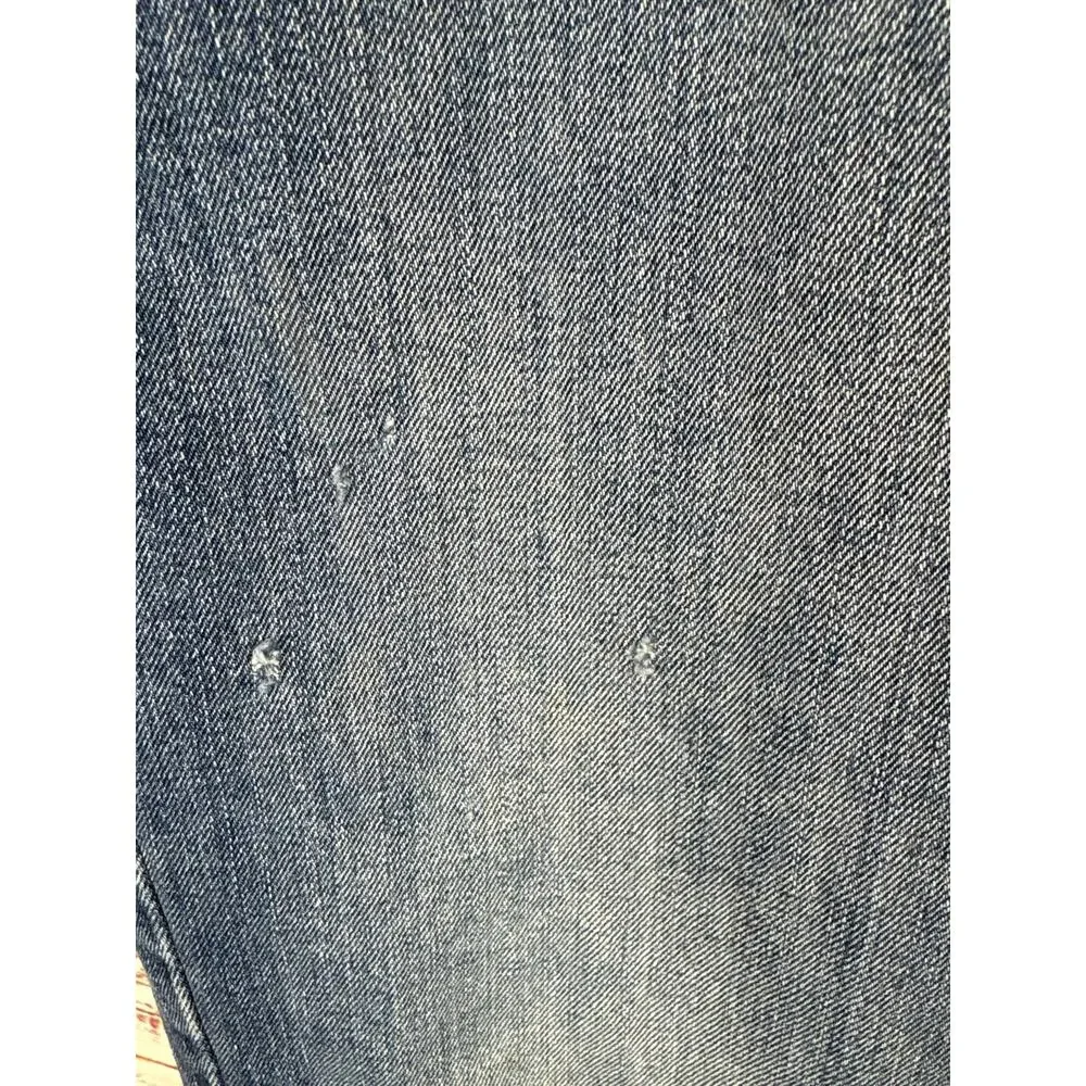 Levis 514 Straight Leg Blue Denim Jeans Work Distressed Relaxed Mens 36x30
